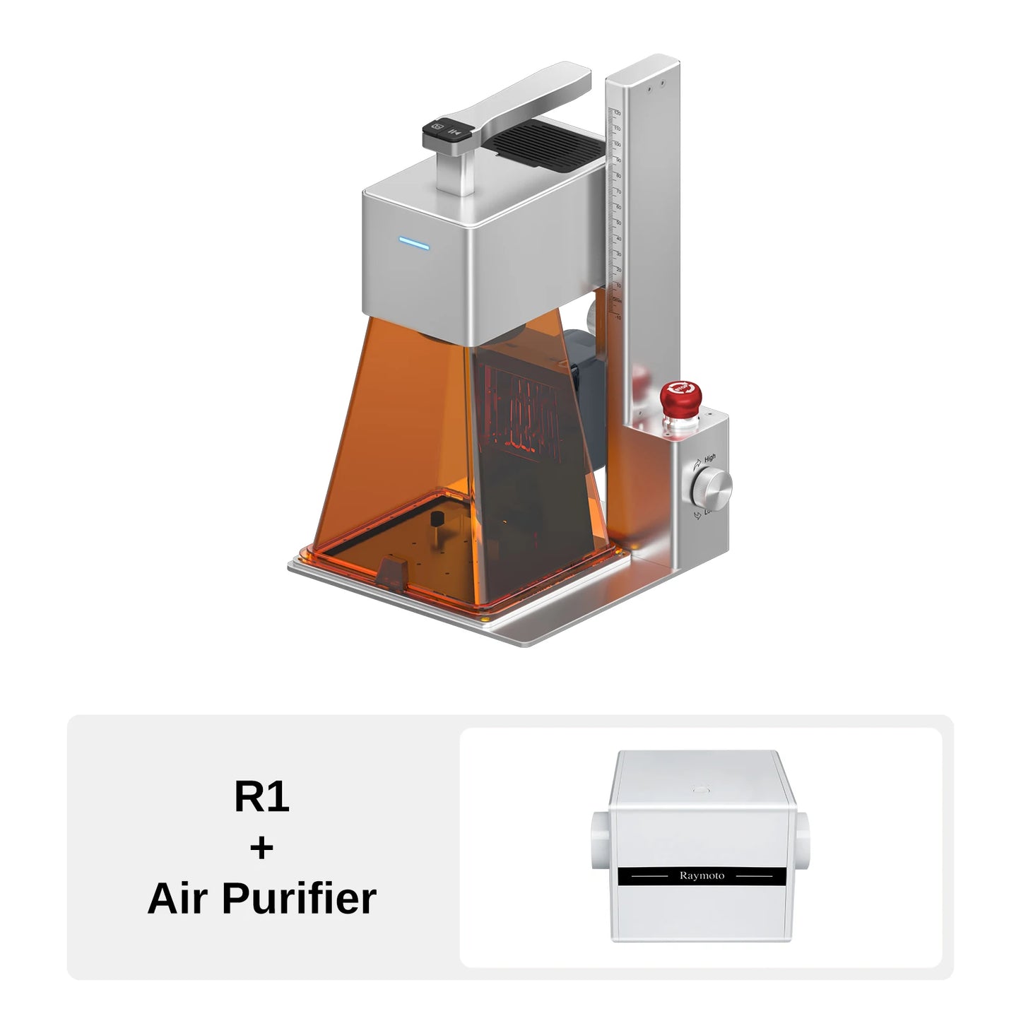 Raymoto R1/R1 Pro Handheld  Laser Engraver With Air Purifier for Wood Metal, Portable Engraving Machine Engraving DIY Tool