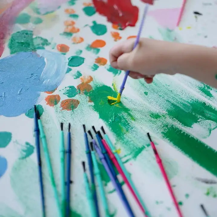 (4 pack) Hello Hobby Round Synthetic Bristle Art Brushes (30 Pack), Age Group 3+