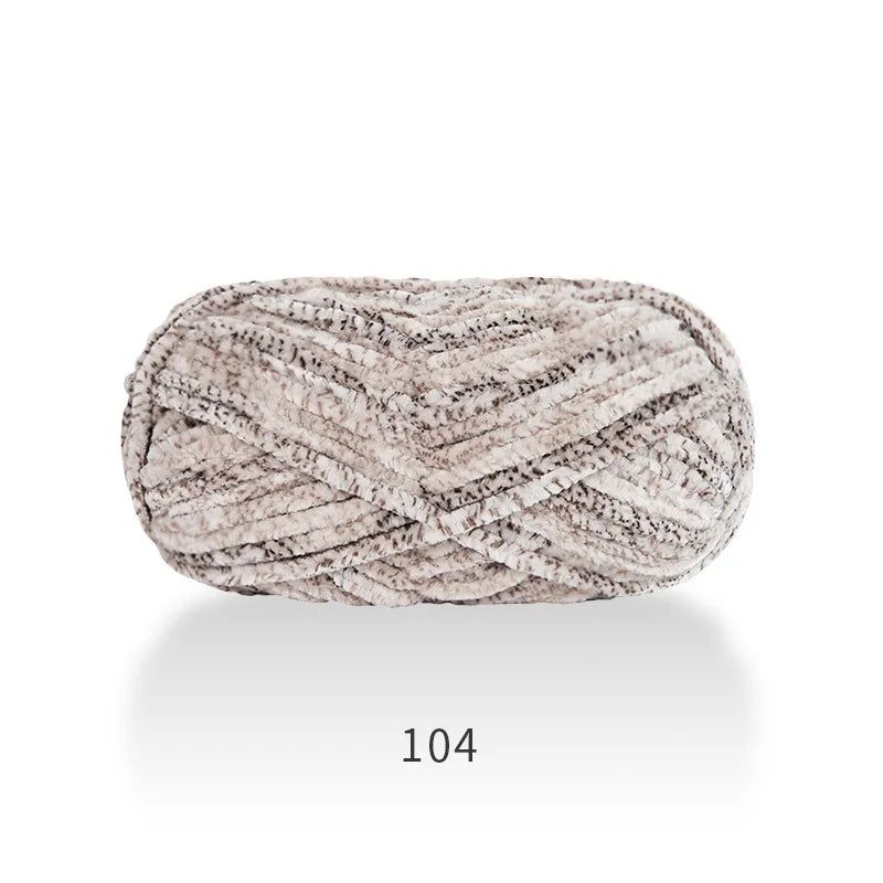 1pcs 100g super soft velvet wool coarse knitted yarn material package hand-woven hat scarf cushion