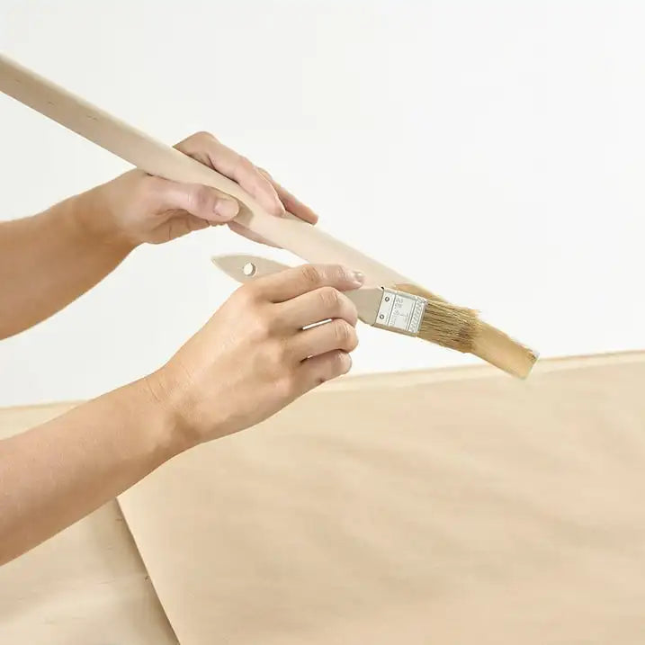 Natural Bristle Flat Chip 6-Piece Household Paint Brush Set for Paint & Craft Projects