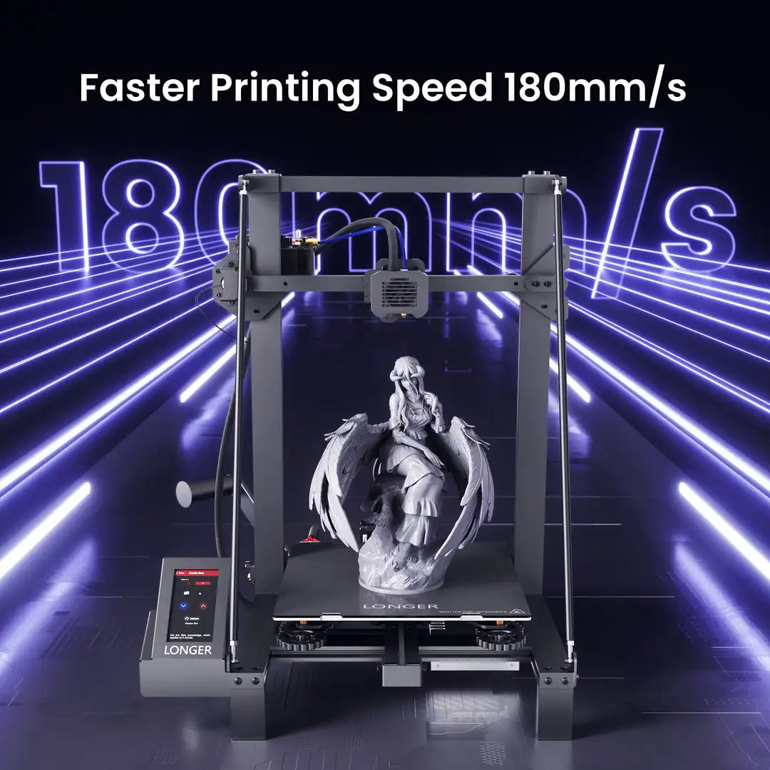 Longer LK5 Pro Upgraded 3D Printer 90% Pre-Assembled Large Area with dual blower kit 4.3inch Color Touchscreen