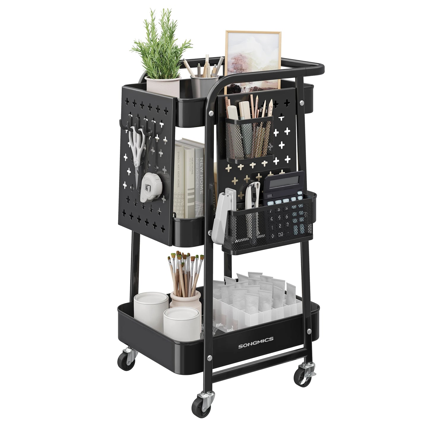 SONGMICS 3-Tier Storage Cart