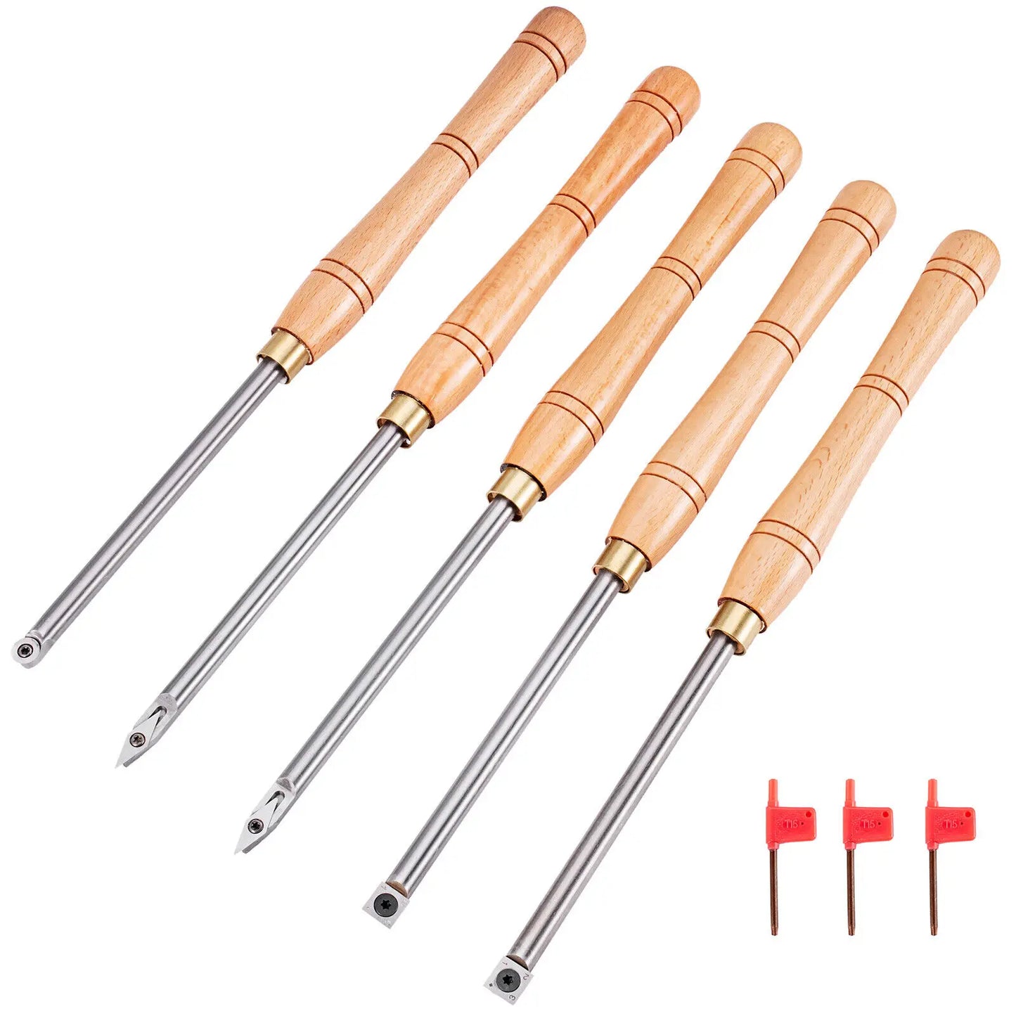 VEVOR Wood Turning Tools Wood Carving Hand Chisel Set Lathe Knife Professional Gouges Woodcraft Carpentry Tools