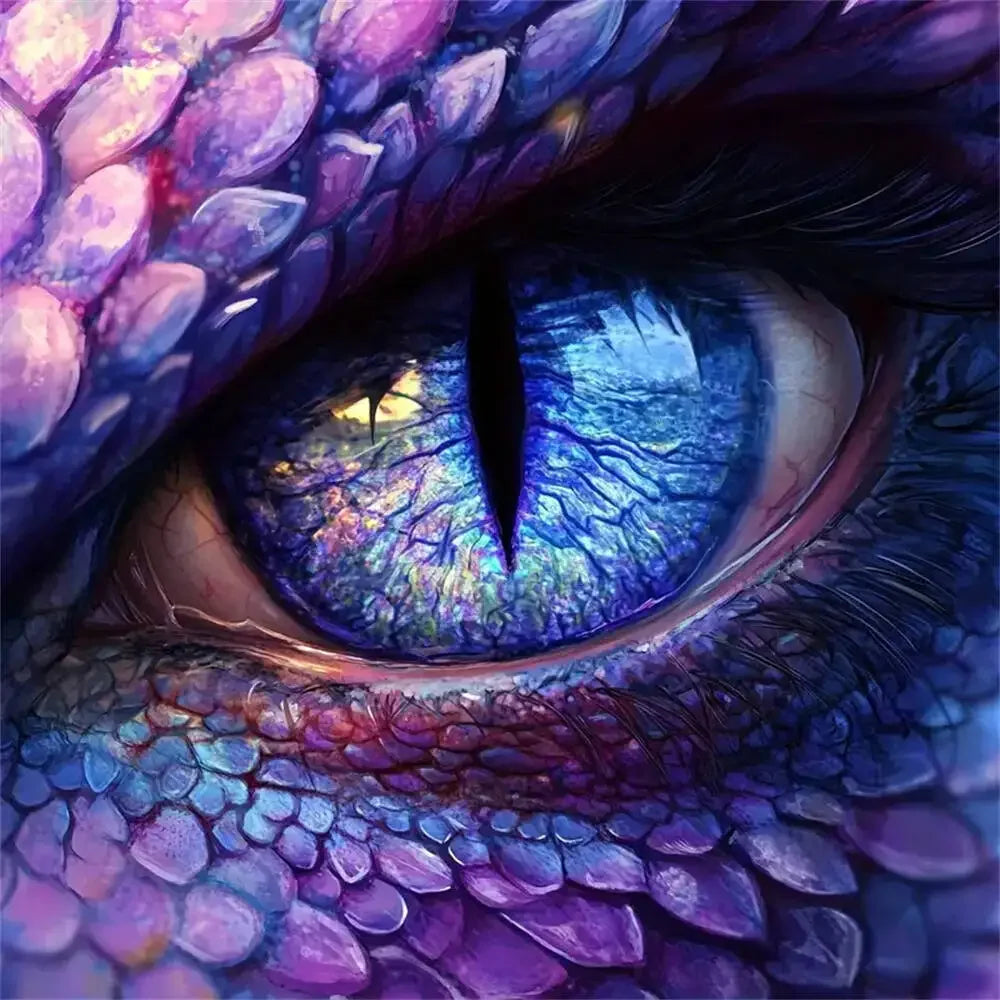 Diamond Painting Eye Portrait Suitable For Beginners Diamond Mosaic Dragon DIY Suitable For Beginners Holiday Gifts