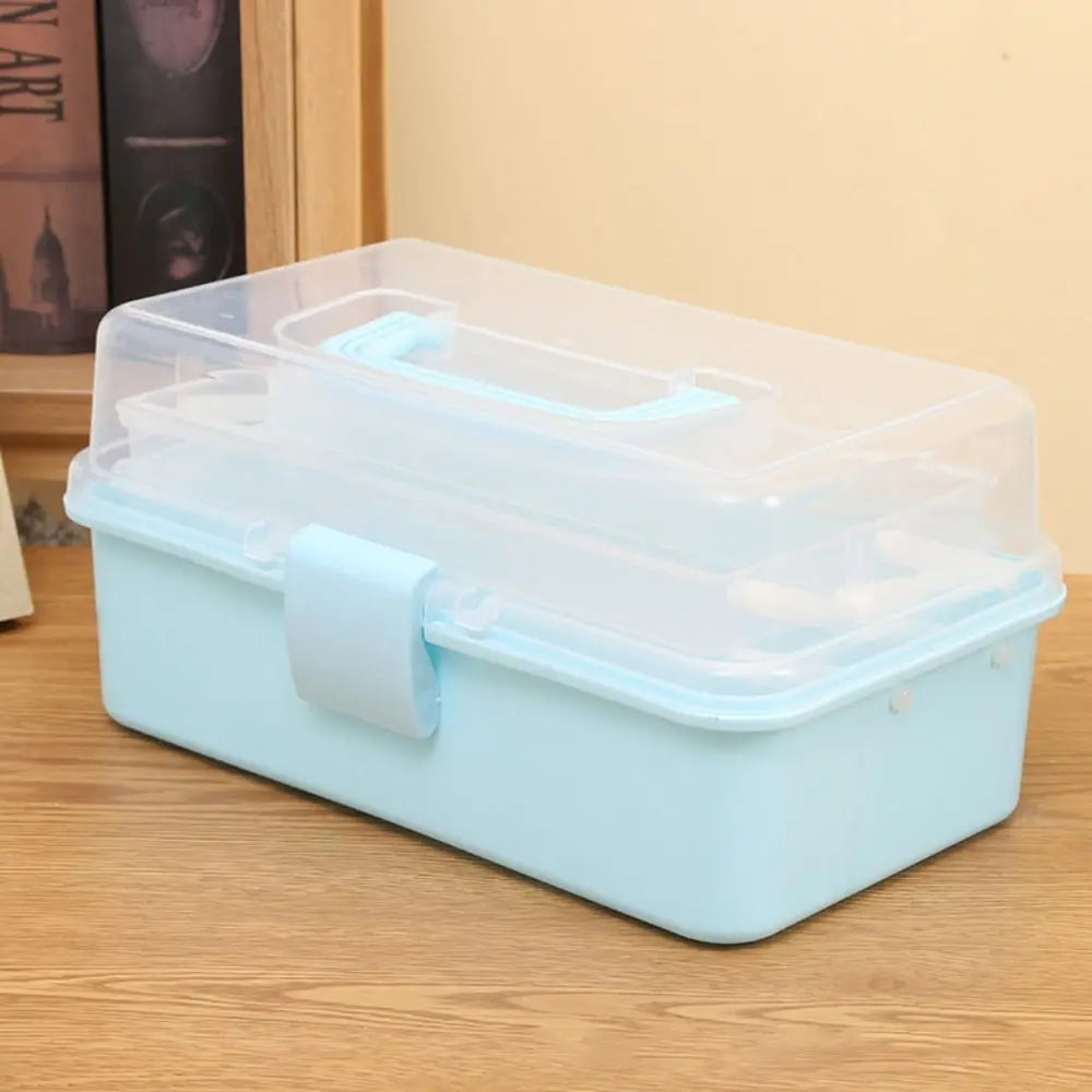 2/3 Layers Foldable Large Capacity Storage Box Multifunctional Plastic Portable Box