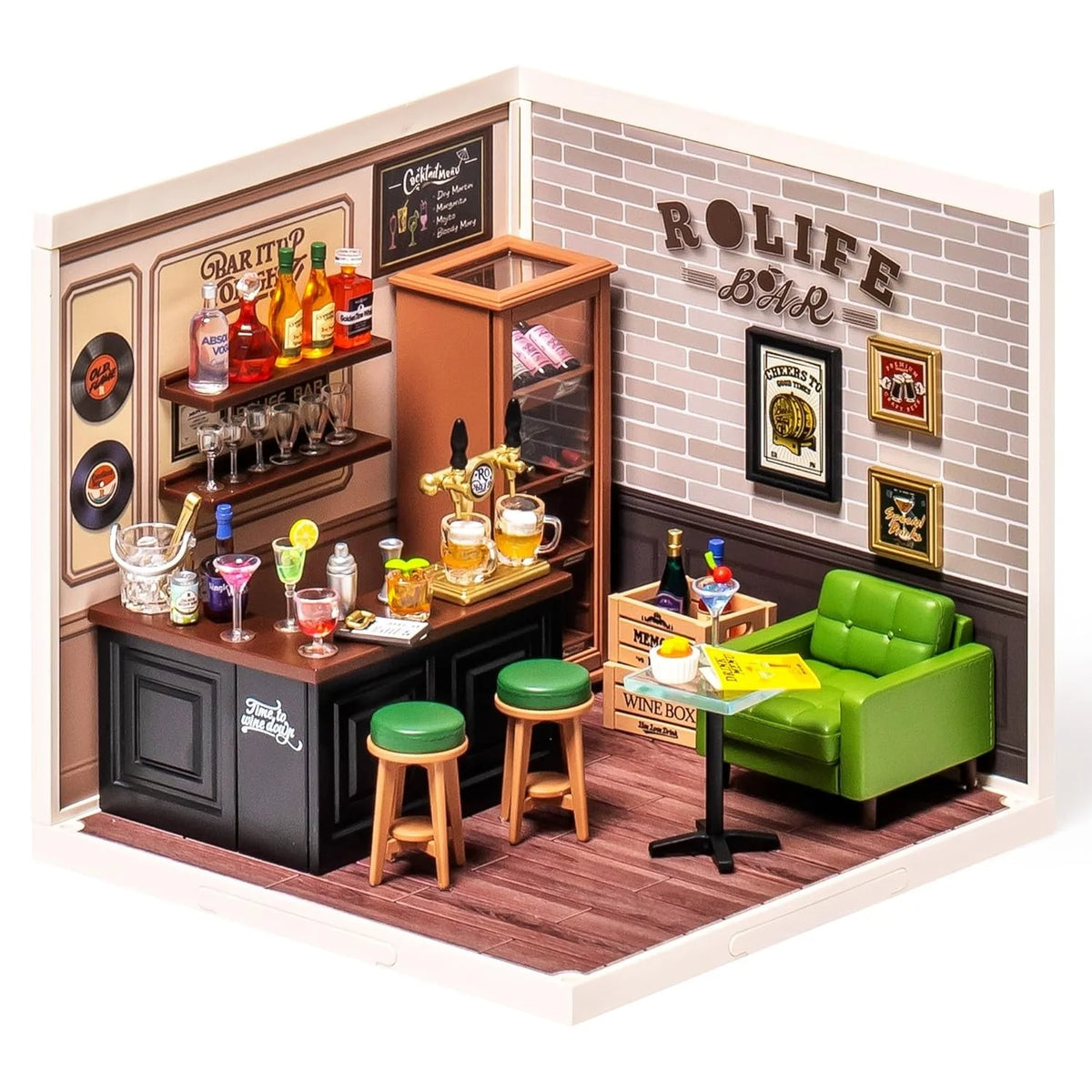Rolife Super Creator DIY Miniature House 3D Puzzlerwith LED Light for Home Decor Unique Gift for Girls Adults