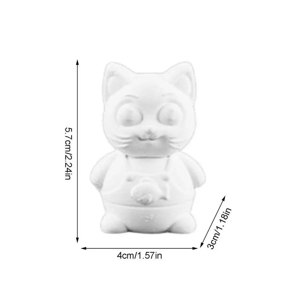 Painted Plaster Doll Paint Figurines For Kids Creative Plaster Painting Safe Paintable Figurines For Boys Girls Kids