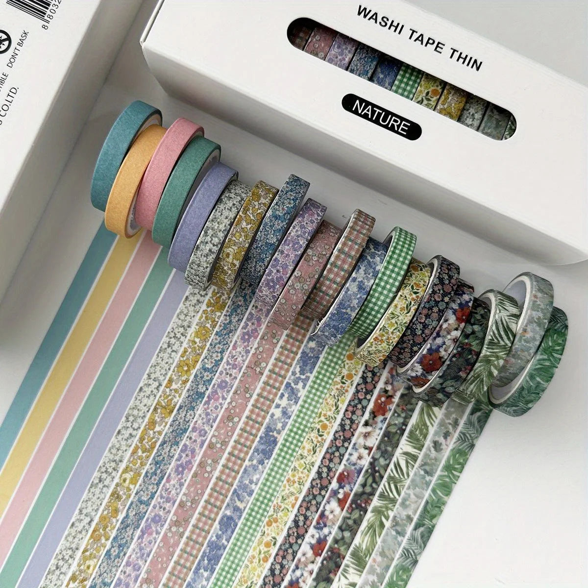 80 Rolls Washi Tape Set, 4 Vintage Styles Paper Tape