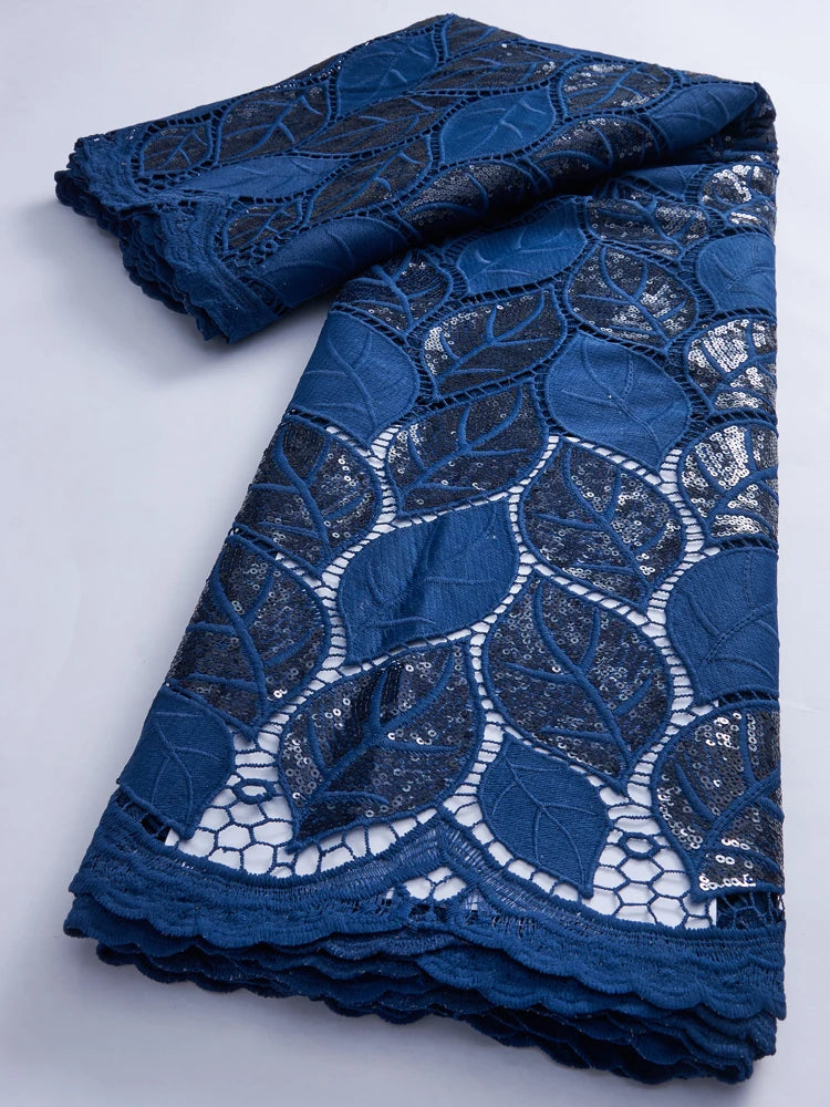 White African Water Soluble Lace Fabric 5Yards 2024 French Nigerian Guipure Cord Lace Fabric For Women Dress Wedding  TY3022