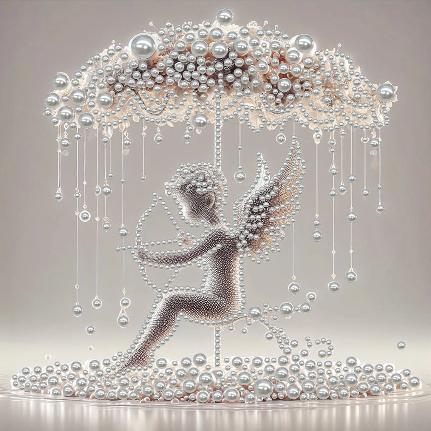 Elegant Lady Full 5D DIY Pearl Diamond Art Kits for Adults/Beginners Gift Idea Home Decor Gem Art Diamond Painting Kits 30*30cm