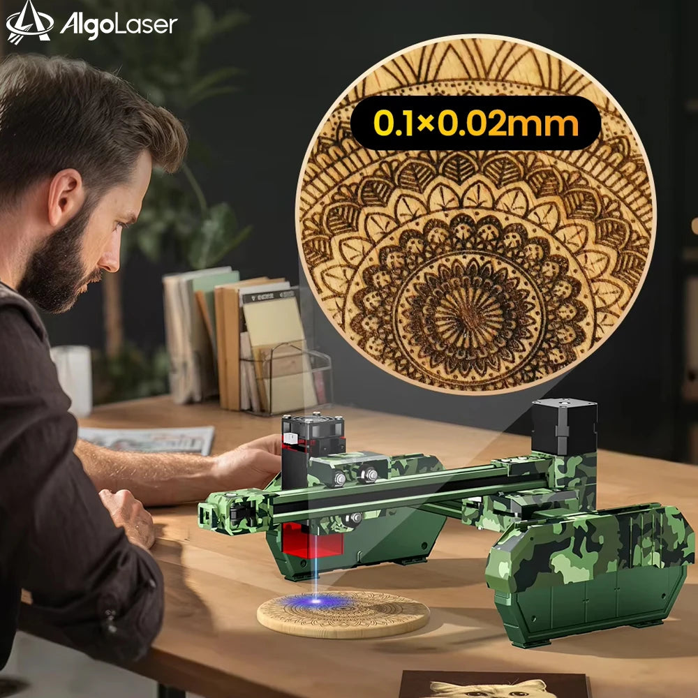 Algo Laser T150PRO 6W Portable Laser Engraving Machine 8000mm/s High Precision Multi-Function Metal Glass Wood Gift DIY Tool Kit