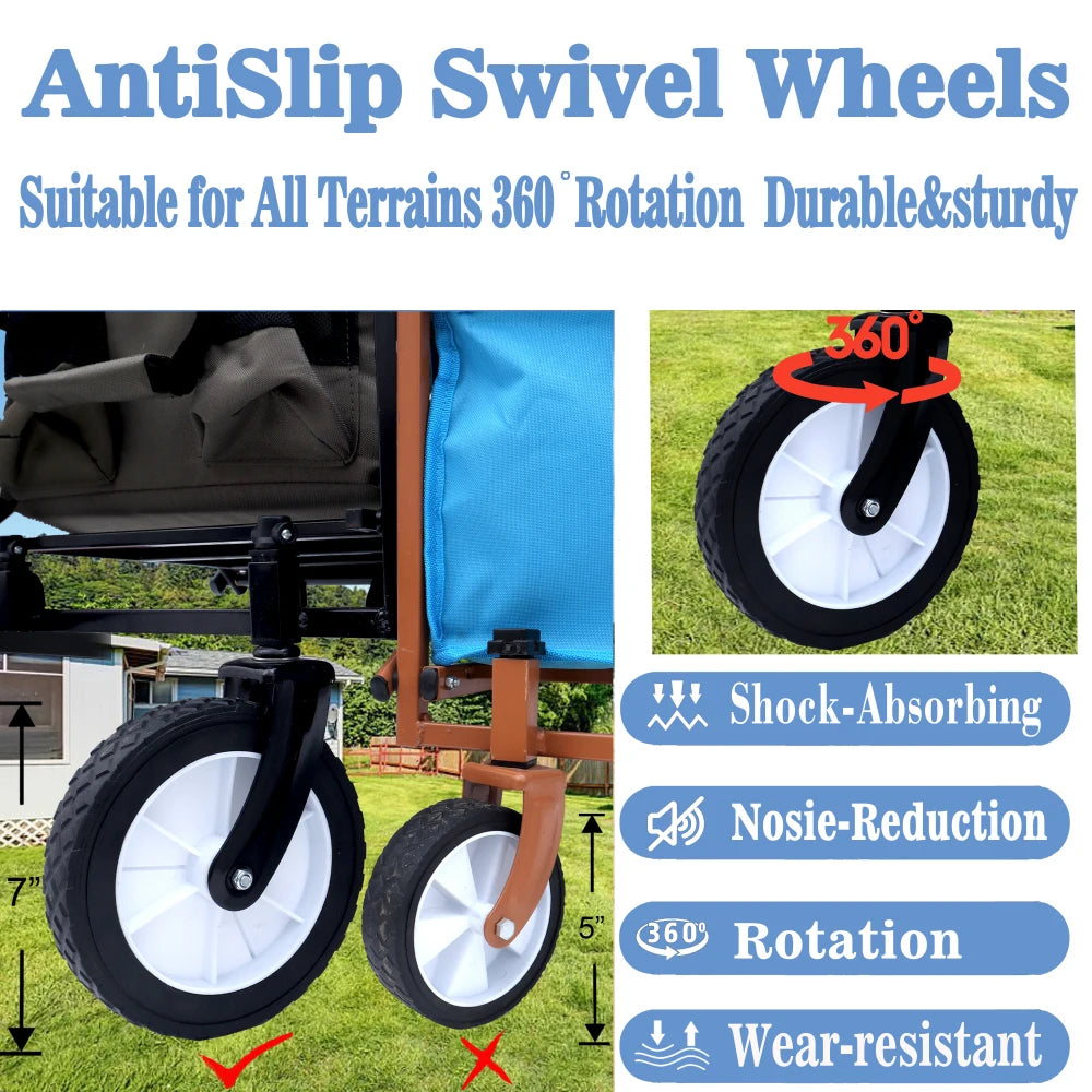 360lbs Collapsible Foldable Wagon Car