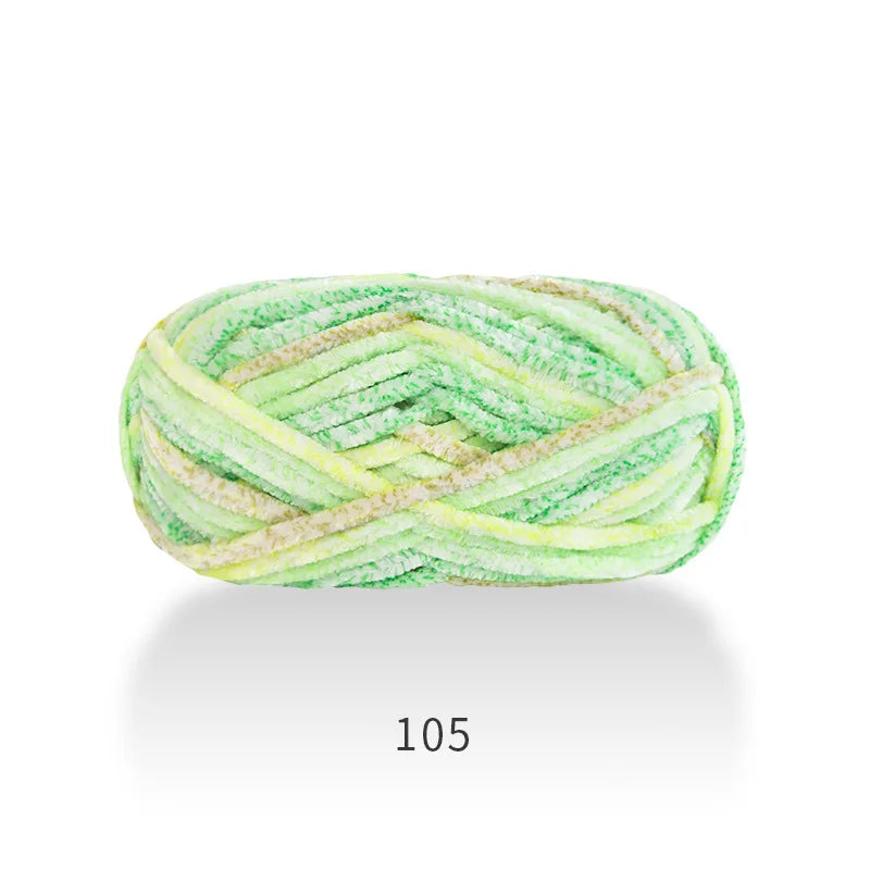 1pcs 100g super soft velvet wool coarse knitted yarn material package hand-woven hat scarf cushion