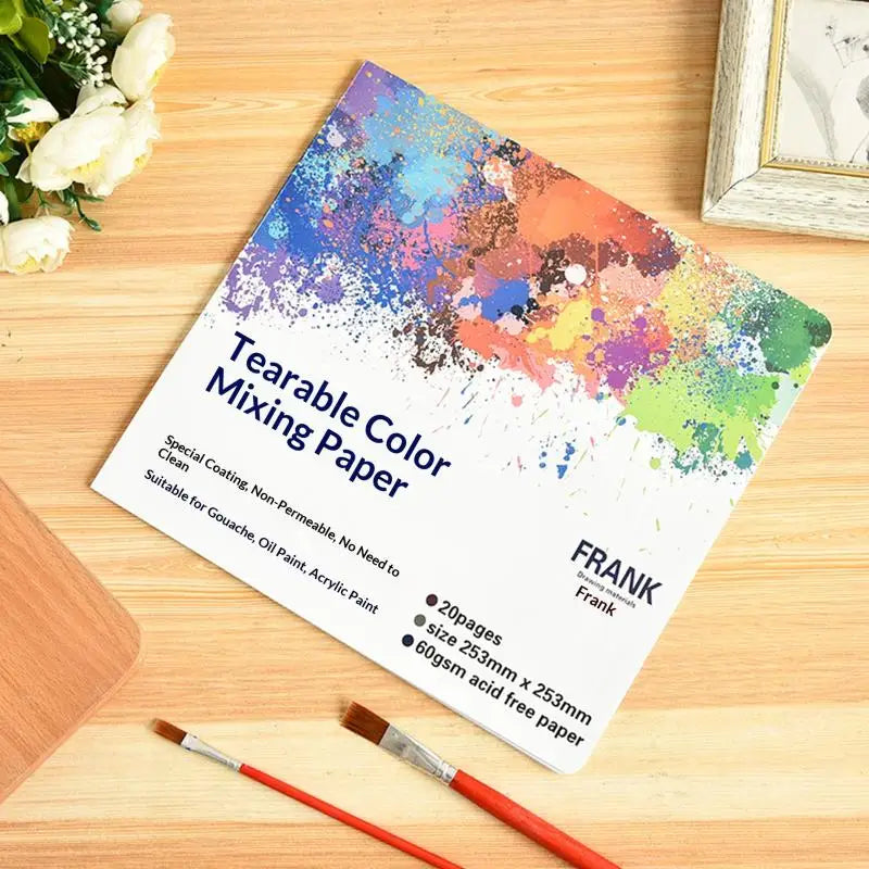 Artist Disposable Tear-Off Palette Paper Paint Palette Plate For Artist Gouache Acrylic Oil Painting Watercolor Art SuppliesHot