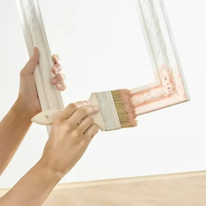 Natural Bristle Flat Chip 6-Piece Household Paint Brush Set for Paint & Craft Projects