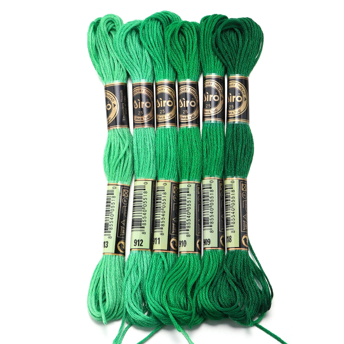 6Pcs/Lot 8m Polyester Cross Stitch Thread Colorful Embroidery Thread String Strap For DIY Sewing Crafts Clothing Accessorie 2030