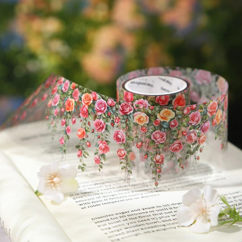 ,Flower, Branch, Leaf, Vine Theme Tape, Scrapbook, Photo Frame, Diary, Decorative Sticker Tape 200cm/roll,
