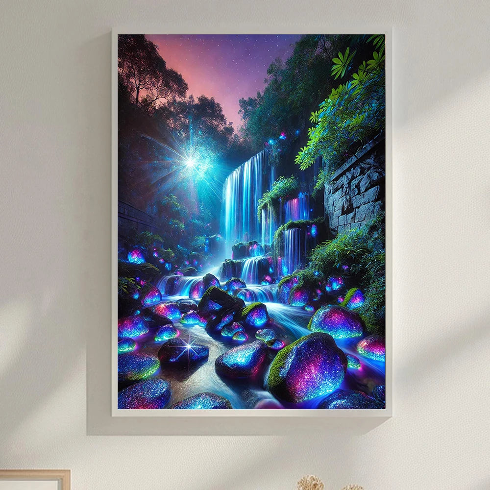 6 Kinds Of Patterns Scenery Diamond Painting Art Kits 5D Full Round Drill DIY Diamond Painting Perfect Home Wall Decor and Gift