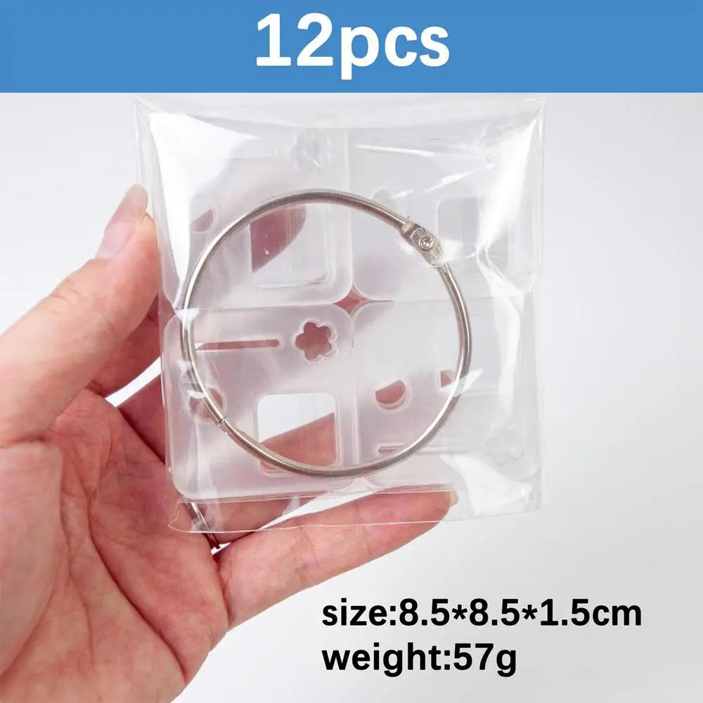 12/24/30pcs Acrylic Ring Thread Card Holder Cross Stitches Embroidery Floss Storage Ring Organizer DIY Craft Sewing Supplies