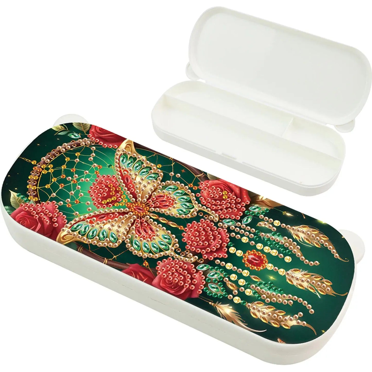 DIY Diamond Art Painting Pencil Box Kits Multifunctional Storage Box Diamond Art Pencil Box for Office and Home Desk Accessories
