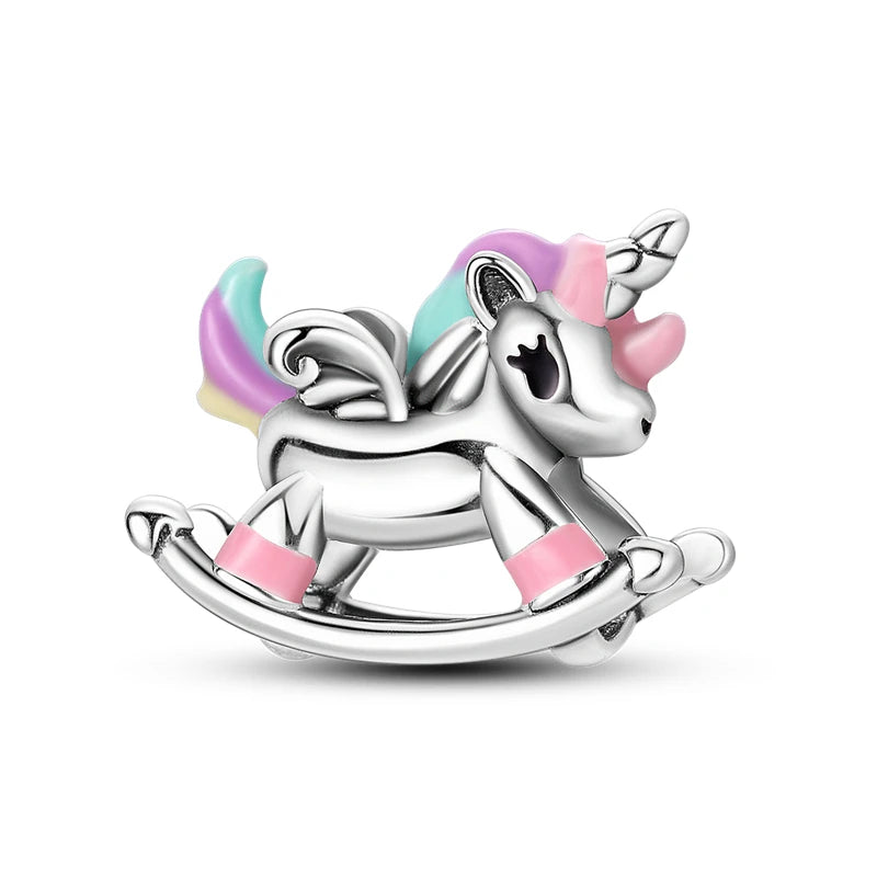 925 Sterling Silver Bracelet Charms Fit Bangle  DIY Accessory