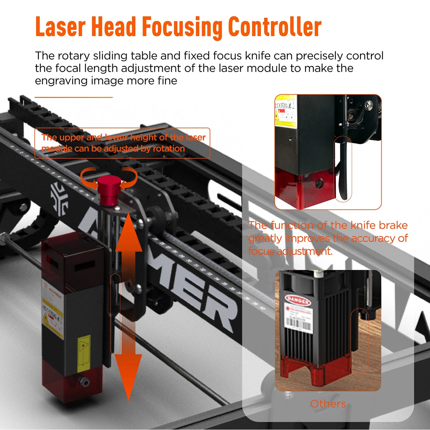 ACMER P1 10W Powerful Laser Engraver Machine With Wifi Control Laser Engraving Cutting Machine for Wood and Metal 400X410mm Size