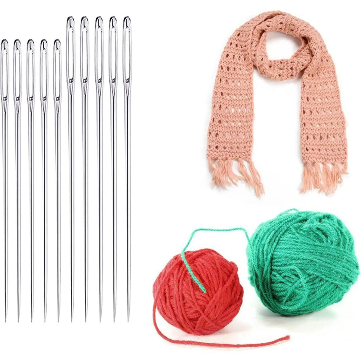25pcs Stainless Steel Sewing Needles Home Threading Embroidery Stitching Tools
