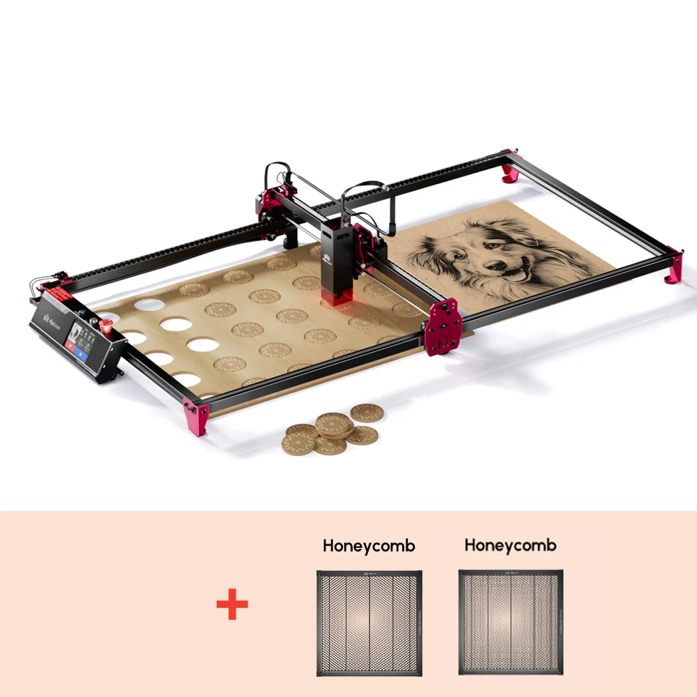 Algo Laser DIY KIT MK2 10W Touch Screen 400X850MM Large Area Woodworking for Wood Metal Crafting Customized Gift Batch Production