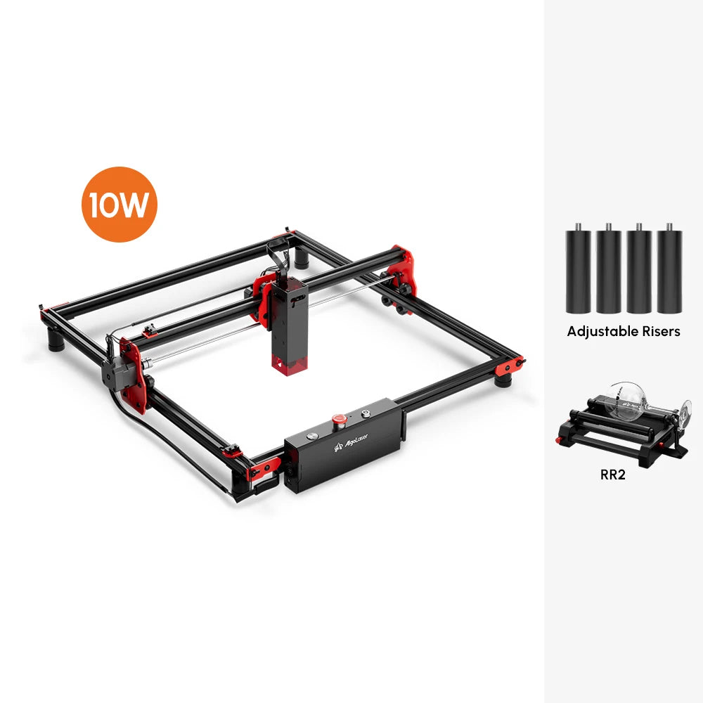 NEW Algo Laser High Power Mini Laser Engraver 40x40CM Carving Area DIY Laser Engraver Metal Cutting CNC Laser with App Control