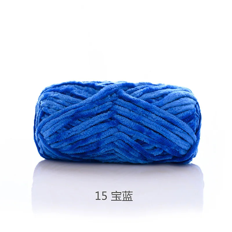 1pcs 100g super soft velvet wool coarse knitted yarn material package hand-woven hat scarf cushion