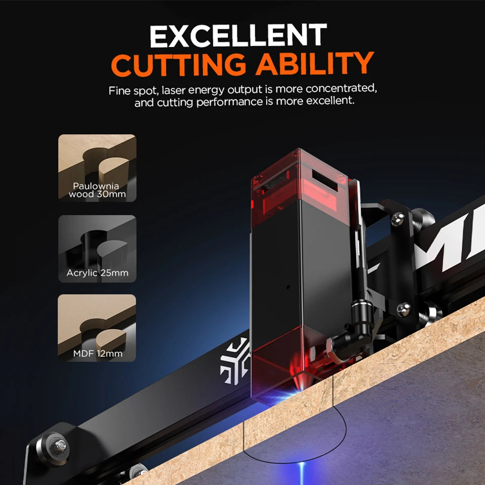 ACMER Laser Engraver P1 10W Security Protection Support WIFI Laser Engraving Cutting Machine Carve Phone Case Logo for Business