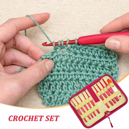 Crochet Hook Set Knitting Needles Set Ergonomic Handle Hand Knitting Craft Art Tools