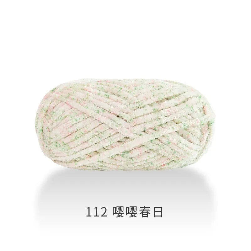 1pcs 100g super soft velvet wool coarse knitted yarn material package hand-woven hat scarf cushion