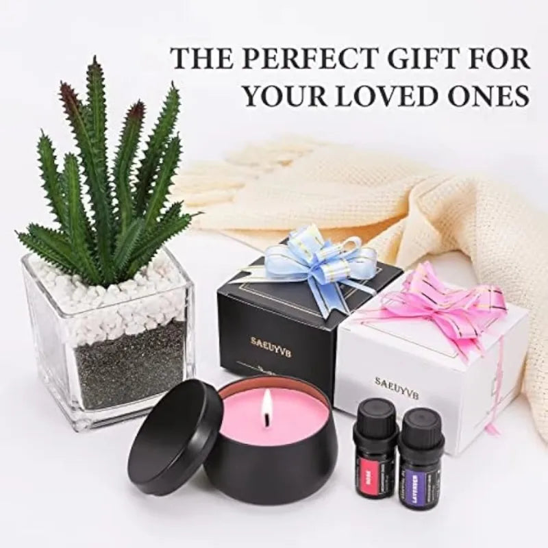 SAEUYVB Candle Making Kit Adults with Hot Plate, DIY Starter