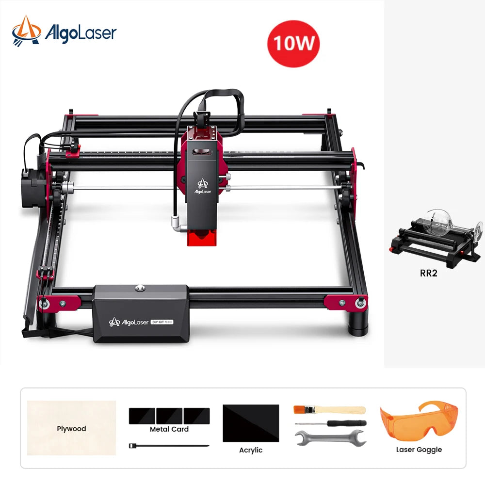 Algo laser DIY KIT Mini 10W Laser Engraver Cutter For Beginner 315*300 Table Woodworking CNC