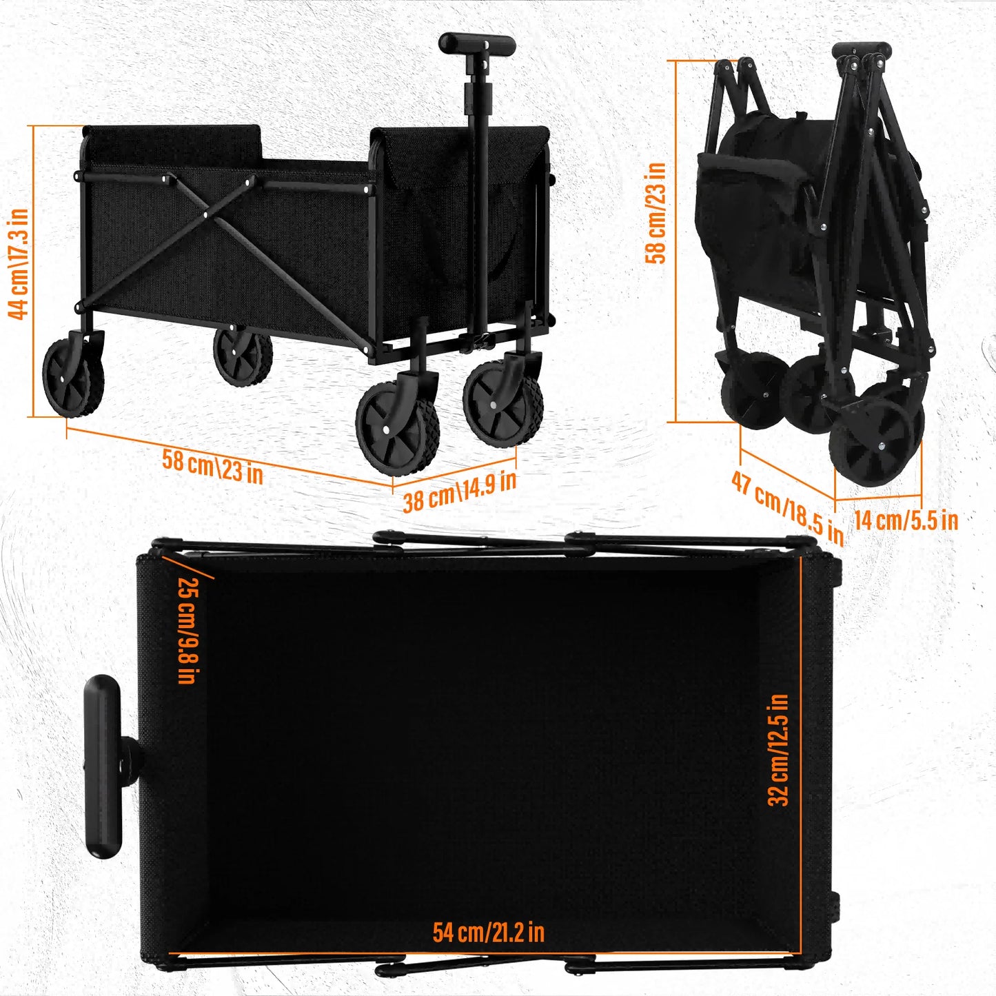 Black Small Handcart