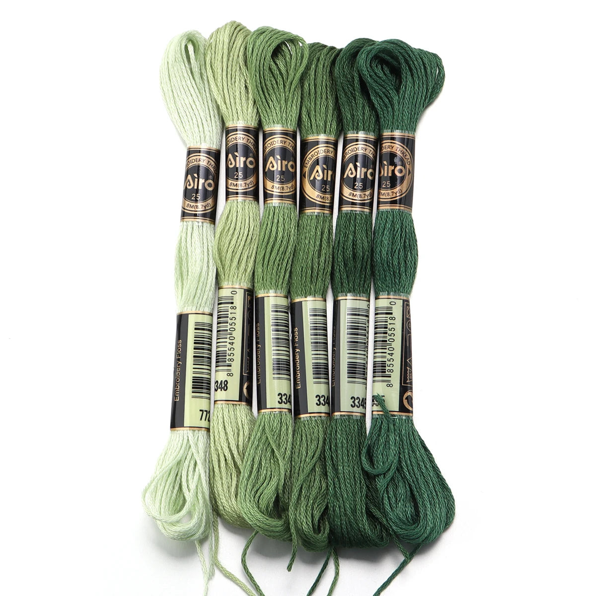 6Pcs/Lot 8m Polyester Cross Stitch Thread Colorful Embroidery Thread String Strap For DIY Sewing Crafts Clothing Accessorie 2030