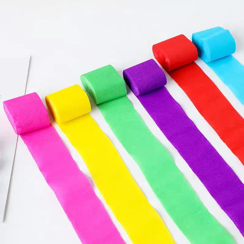 12pcs Crepe Paper Rolls Craft Project Supplies for Interesting Party Supplies Xuan-US