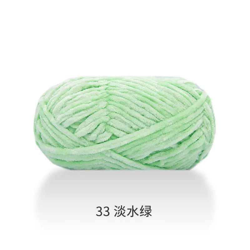 1pcs 100g super soft velvet wool coarse knitted yarn material package hand-woven hat scarf cushion