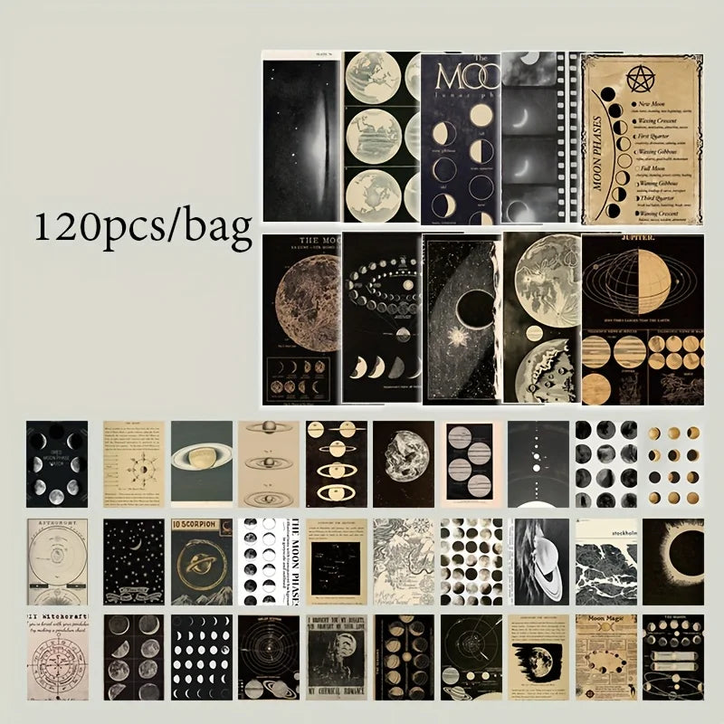 720 Sheets 6 Sets Poetry of Nature Vintage Scrapbook Paper , for Artistic Crafting