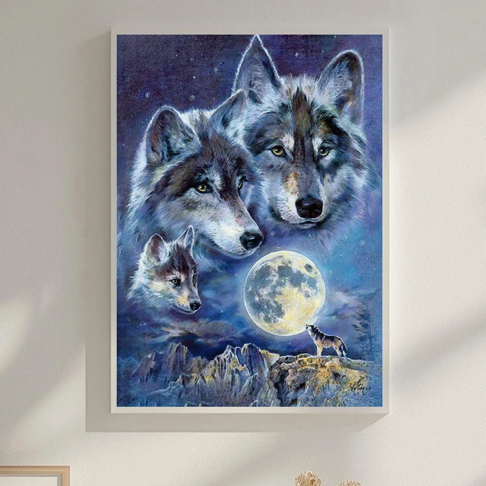 6 Kinds Of Patterns Scenery Animals Diamond Painting Art Kits 5D Full Round Drill DIY Diamond Painting Perfect Home Wall Decor