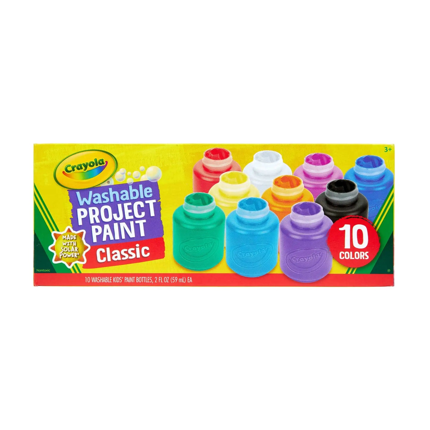Washable Kids Paint Set, 10 Ct, Kids Arts & Crafts Supplies, Craft Set, Creative Gifts for Kids