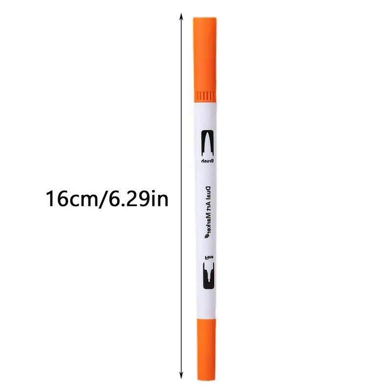 Brush Marker Pens Washable Artist Fine & Brush Pen Water Based Cards Drawing Craft Kit For Christmas Cards Drawing Hand