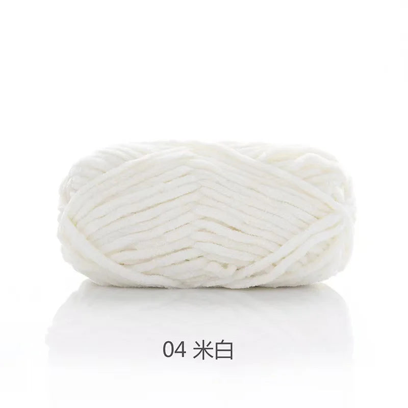 1pcs 100g super soft velvet wool coarse knitted yarn material package hand-woven hat scarf cushion