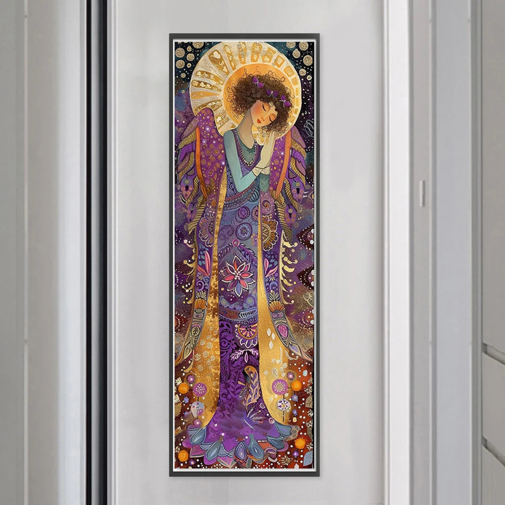 Full Embroidery Eco-cotton Thread 11CT Printed Girl Cross Stitch Kit Art for New Year Gift/KTV Wall Decoration