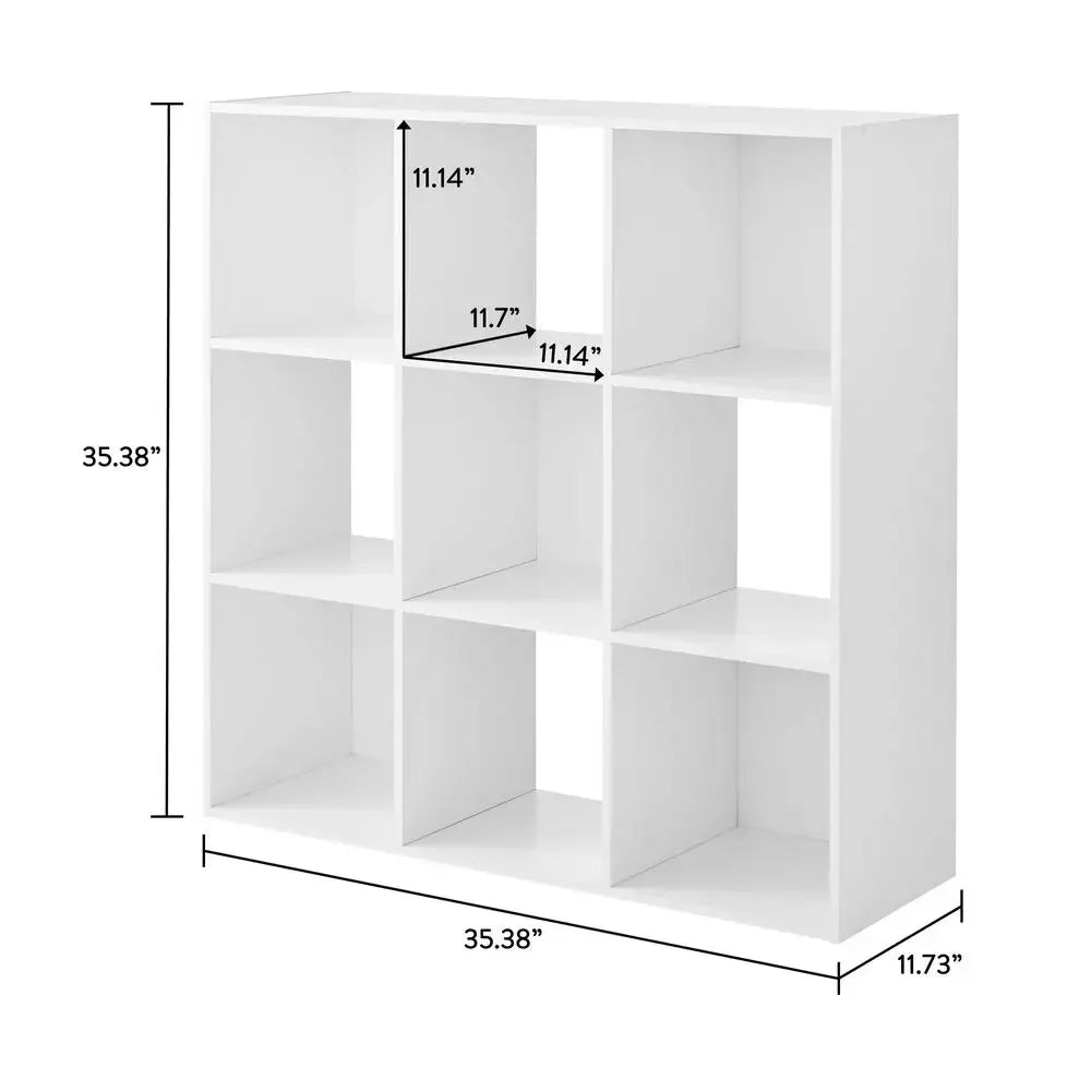 9-Cube Storage Organizer White- Multi-functional 11" Cube Shelves Organize Office Supplies Craft Supplies Photos
