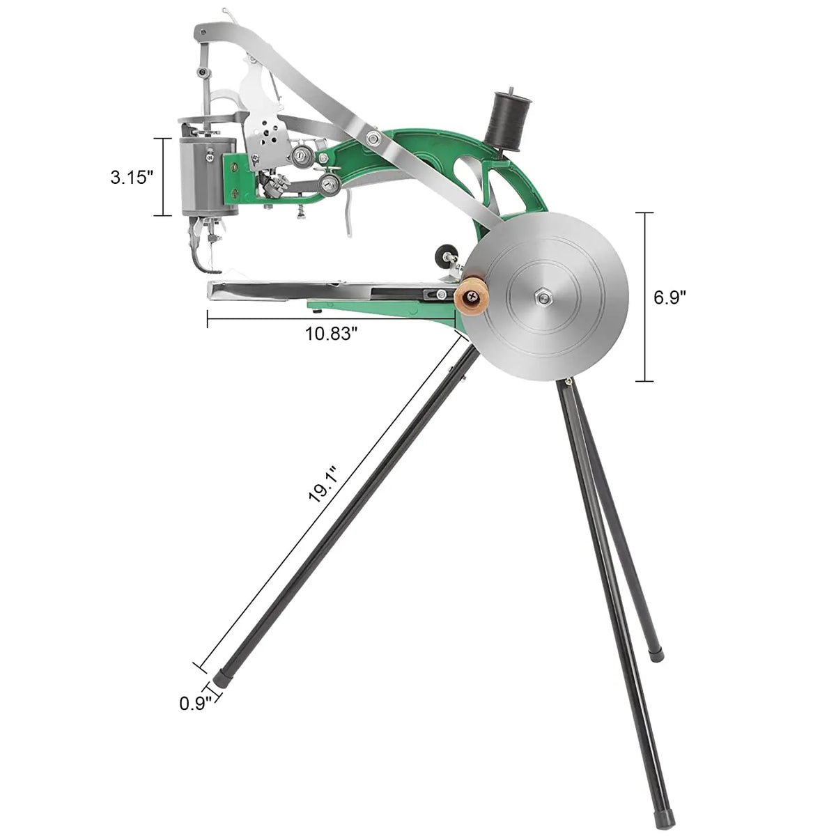 Cobbler Sewing Machine, Heavy Duty Hand Shoe Repair Mending Machine With Needles, Manual Sewing Machine For Leather Bags Cloth
