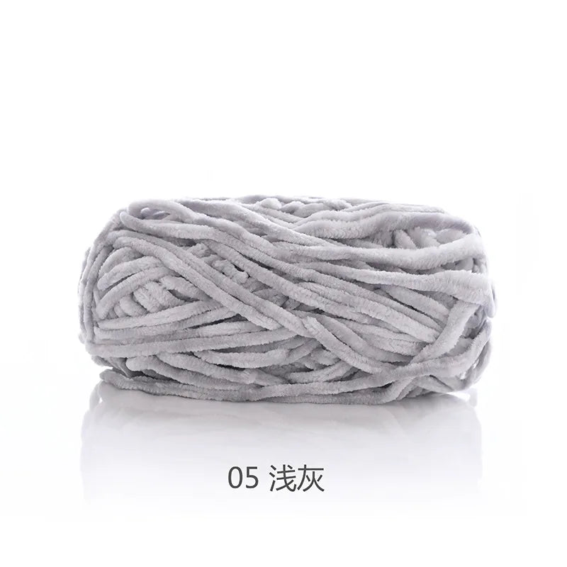 1pcs 100g super soft velvet wool coarse knitted yarn material package hand-woven hat scarf cushion