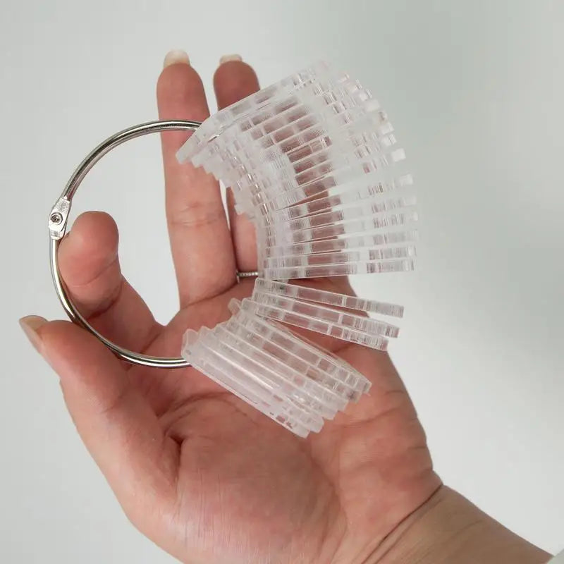 12/24/30pcs Acrylic Ring Thread Card Holder Cross Stitches Embroidery Floss Storage Ring Organizer DIY Craft Sewing Supplies