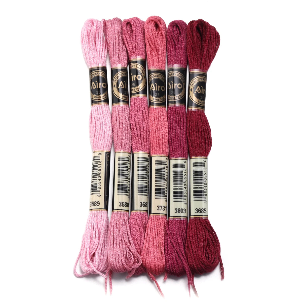 6Pcs/Lot 8m Polyester Cross Stitch Thread Colorful Embroidery Thread String Strap For DIY Sewing Crafts Clothing Accessorie 2030